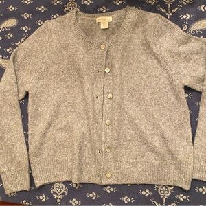 Cynthia Rowley Gray Button-Up Cardigan